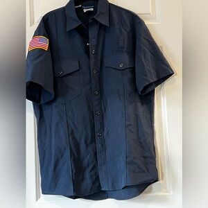 Workrite navy blue short sleeve. Size 44.